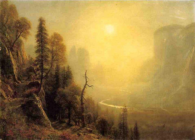 Albert Bierstadt Study_for_Yosemite_Valle China oil painting art